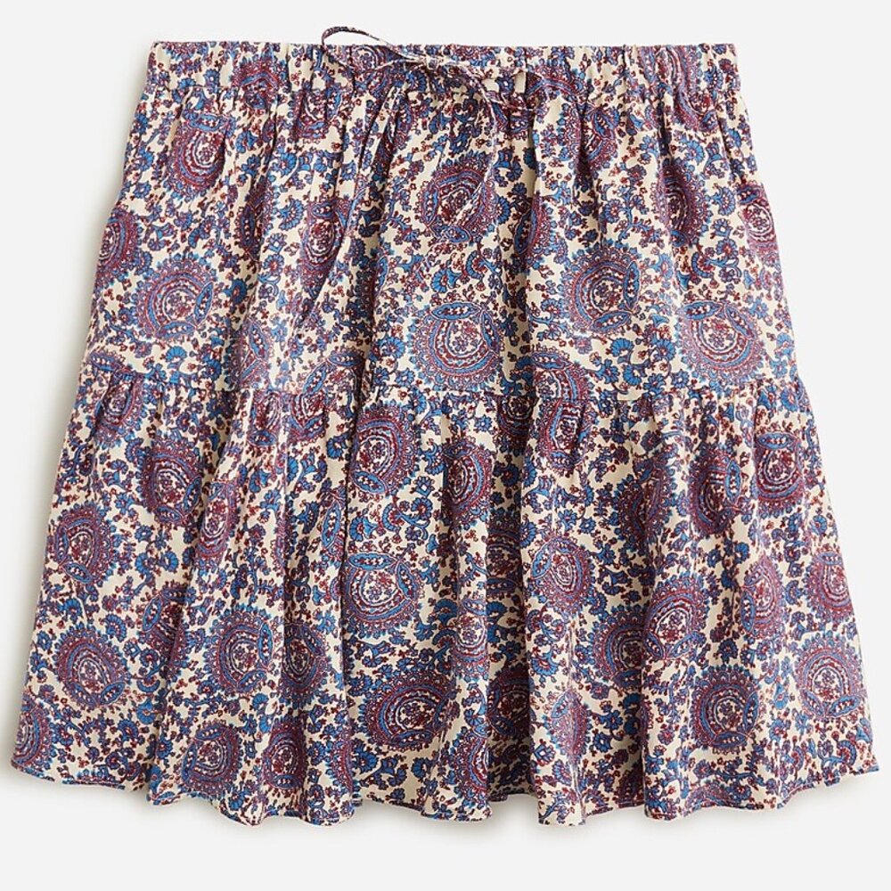 J.Crew tiered linen skirt
